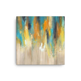 Blue and Yellow Canvas Art - Large Canvas Print - Modern Wall Decor - The Modern Home Co. by Liz Moran
