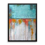 Abstract Framed Poster - Blue and White Wall Art - The Modern Home Co. by Liz Moran