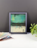 Green and White Wall Decor - Framed Print - The Modern Home Co. by Liz Moran
