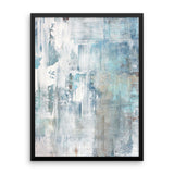 Frost - Blue and White Framed Poster Print - The Modern Home Co. by Liz Moran
