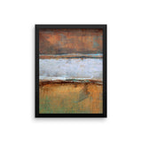 Metal Layers Framed Print - The Modern Home Co. by Liz Moran