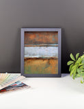 Metal Layers Framed Print - The Modern Home Co. by Liz Moran