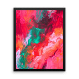 Pink and Teal Wall Art - Framed Poster - Art Print - The Modern Home Co. by Liz Moran