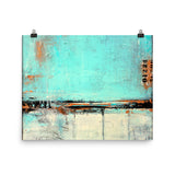 Green and White Poster Print - The Modern Home Co. by Liz Moran