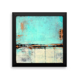 Green and White Framed Poster Print - The Modern Home Co. by Liz Moran