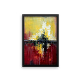 Red and Yellow Wall Art - Framed Poster Print - The Modern Home Co. by Liz Moran