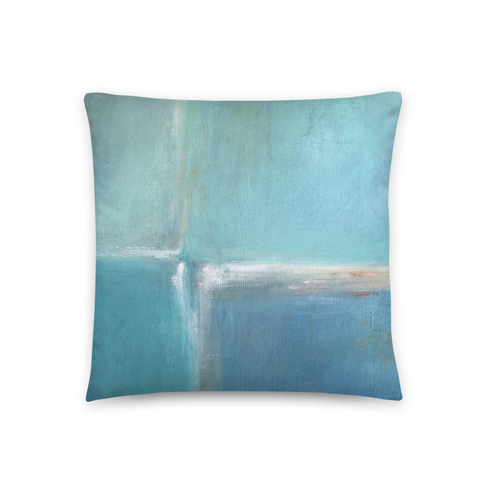 Spa Daze - Abstract Color Block Throw Pillow - The Modern Home Co. by Liz Moran