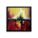 Red and Yellow Wall Art - Framed Poster Print - The Modern Home Co. by Liz Moran