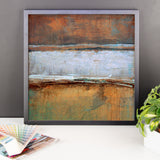 Metal Layers Framed Print - The Modern Home Co. by Liz Moran