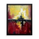 Red and Yellow Wall Art - Framed Poster Print - The Modern Home Co. by Liz Moran