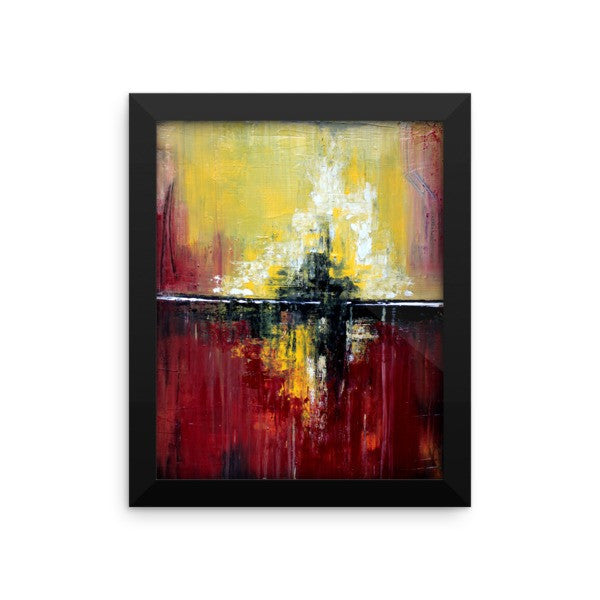Red and Yellow Wall Art - Framed Poster Print - The Modern Home Co. by Liz Moran