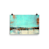 Green and White Poster Print - The Modern Home Co. by Liz Moran