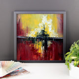 Red and Yellow Wall Art - Framed Poster Print - The Modern Home Co. by Liz Moran