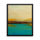 Abstract Seascape Print – Blue and White Wall Art – Framed Poster Print - The Modern Home Co. by Liz Moran