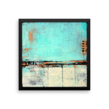 Green and White Framed Poster Print - The Modern Home Co. by Liz Moran
