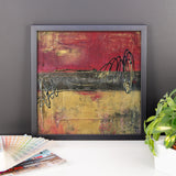 Metal Square Series I - Framed Print - The Modern Home Co. by Liz Moran