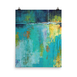 Tranquil Nights Urban Abstract Poster Print - The Modern Home Co. by Liz Moran