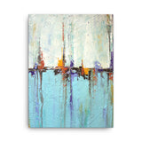 White and Blue Coastal Art - Canvas Print - Abstract Seascape - The Modern Home Co. by Liz Moran