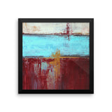 Red, White and Blue Framed Poster Print - The Modern Home Co. by Liz Moran