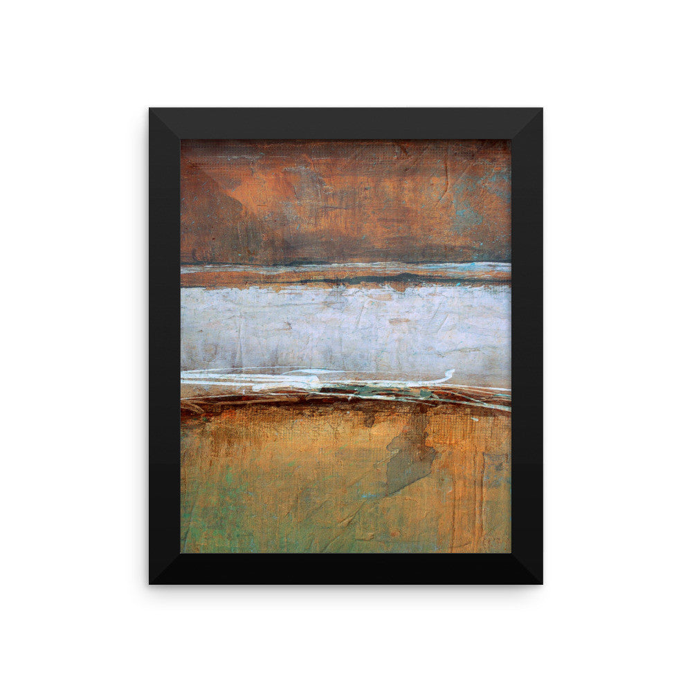 Metal Layers Framed Print - The Modern Home Co. by Liz Moran