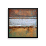 Metal Layers Framed Print - The Modern Home Co. by Liz Moran