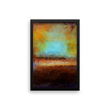 Blue and Brown Wall Decor - Framed Art  - Poster Print - The Modern Home Co. by Liz Moran