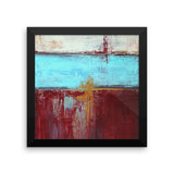Red, White and Blue Framed Poster Print - The Modern Home Co. by Liz Moran