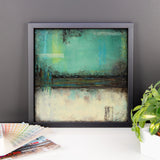 Green and White Wall Decor - Framed Print - The Modern Home Co. by Liz Moran