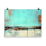 Green and White Poster Print - The Modern Home Co. by Liz Moran
