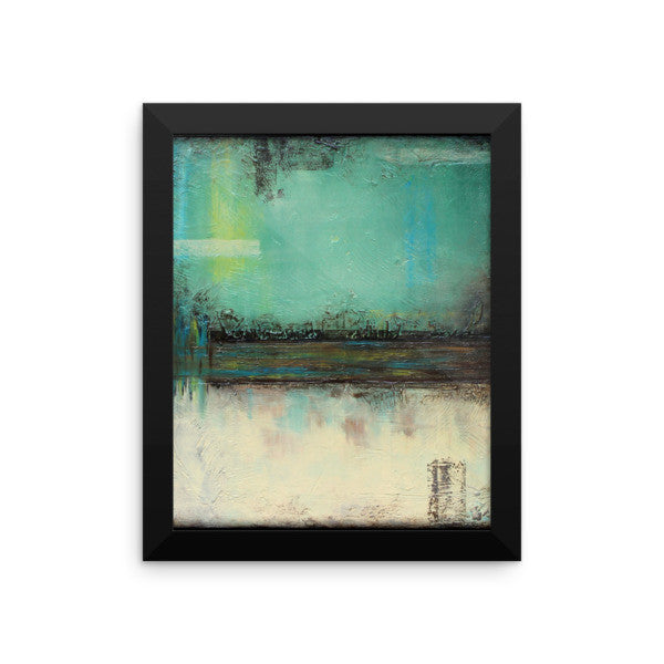 Green and White Wall Decor - Framed Print - The Modern Home Co. by Liz Moran