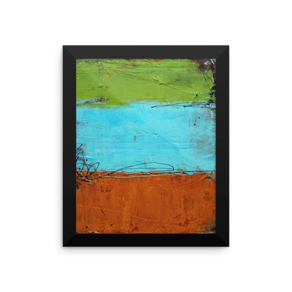 Rusted Graffiti - Framed photo paper poster - The Modern Home Co. by Liz Moran
