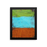 Rusted Graffiti - Framed photo paper poster - The Modern Home Co. by Liz Moran