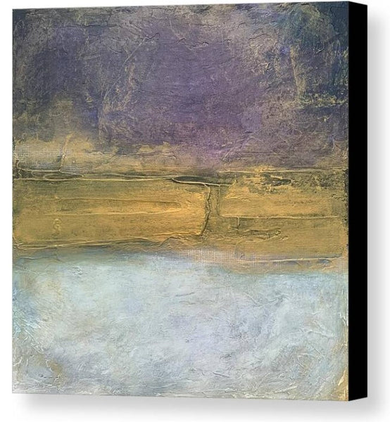 Lunar - Purple and Gold Canvas Print