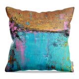 colorful abstract throw pillow