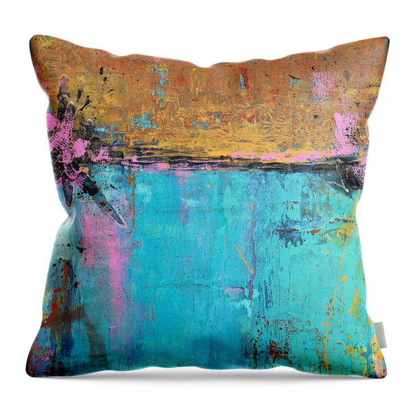 colorful abstract throw pillow