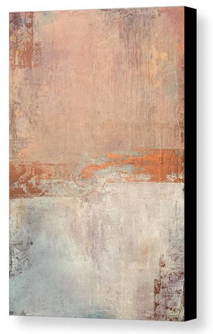 Rosewood - Rose Gold and White Canvas Print