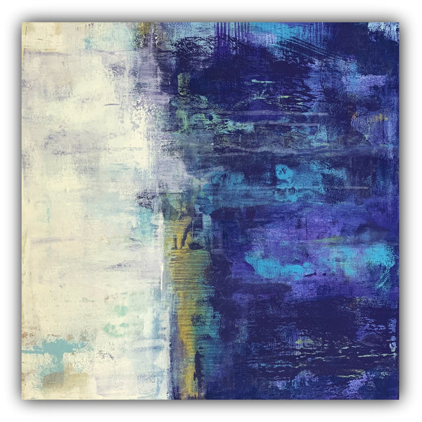 purple and white abstract art