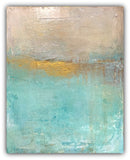 Sea foam coastal abstract wall art