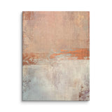 Rosewood - Rose Gold and White Canvas Print