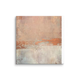 Rosewood - Rose Gold and White Canvas Print