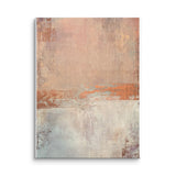 Rosewood - Rose Gold and White Canvas Print