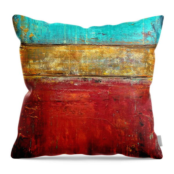 red and blue pillow