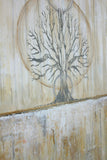 Solstice - Gold and Grey Textured Painting - Abstract Tree Landscape - The Modern Home Co. by Liz Moran