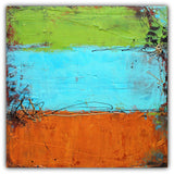 Rusted Graffiti - Urban Abstract Painting - Acrylic on Canvas - The Modern Home Co. by Liz Moran