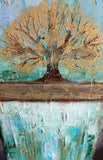 Summers Roots - Mixed Media Art - The Modern Home Co. by Liz Moran
