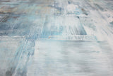 Frost - Blue and White Abstract Canvas Painting - The Modern Home Co. by Liz Moran