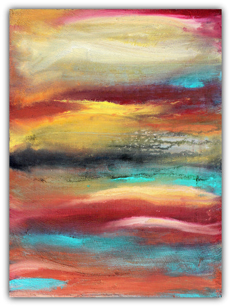 Castaway - Colorful Abstract Canvas Painting - The Modern Home Co. by Liz Moran