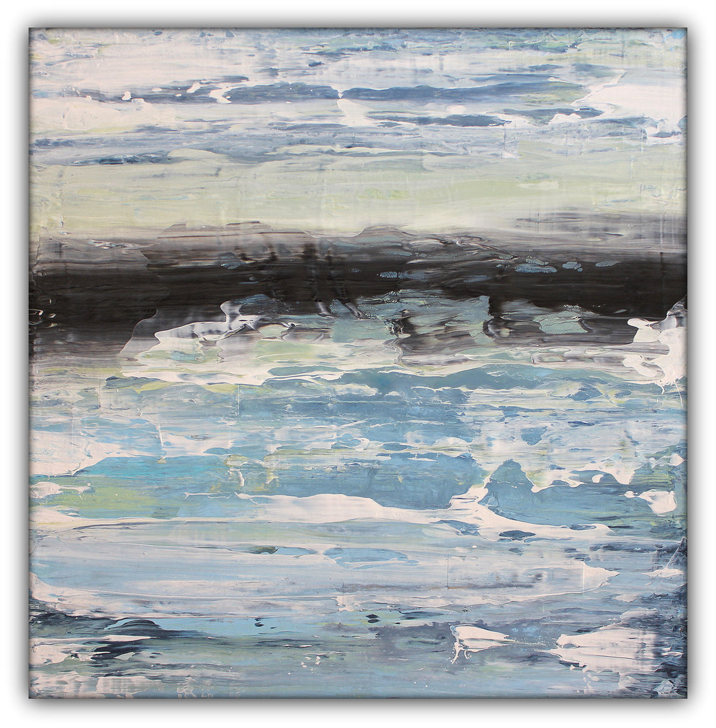 Tide Flow - Heavy Texture Acrylic Painting - The Modern Home Co. by Liz Moran