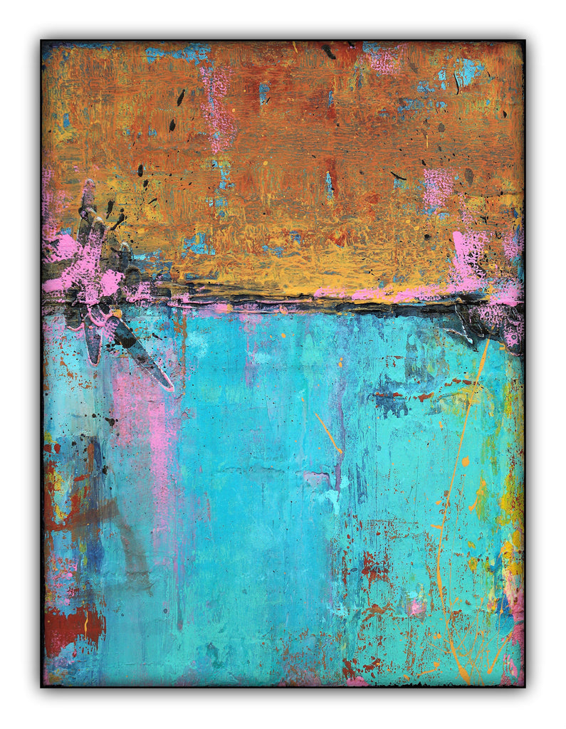 Montego Bay - Urban Abstract Painting on Canvas - The Modern Home Co. by Liz Moran
