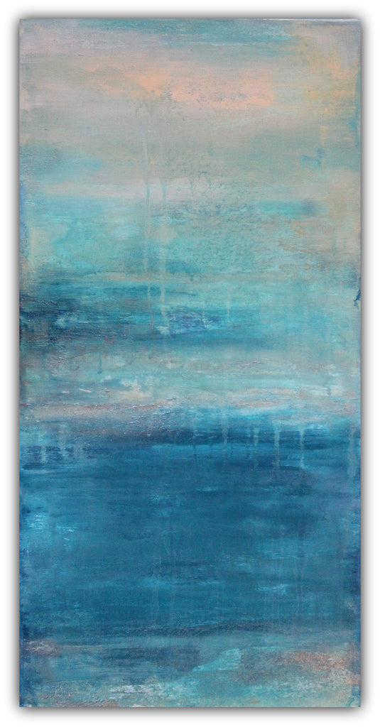 Raindrops - Abstract Painting - The Modern Home Co. by Liz Moran